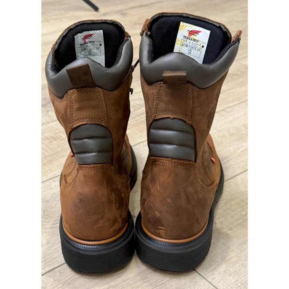 RED WING 4200 DYNAFORCE 8-INCH WATERPROOF SAFETY STEEL TOE WORK BOOTS 11 B